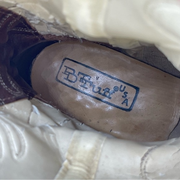 DD Tuff Mens Boots Size 8 D Brown Leather Western Steel Toe Roper Work Boots - Picture 13 of 15